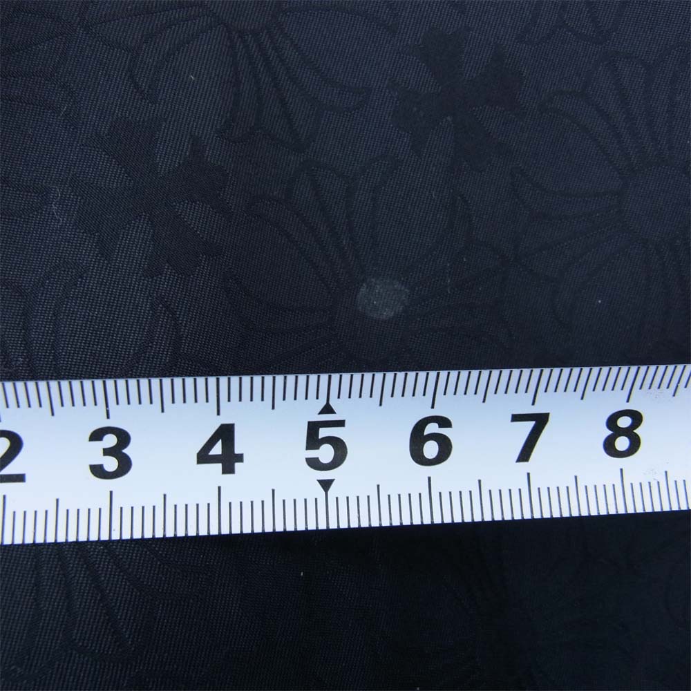 CHROME HEARTS クロムハーツ（原本無） 海外インボイス付属 RIGGINS FBRC クロス プリント コーチジャケット ブラック系 S【中古】