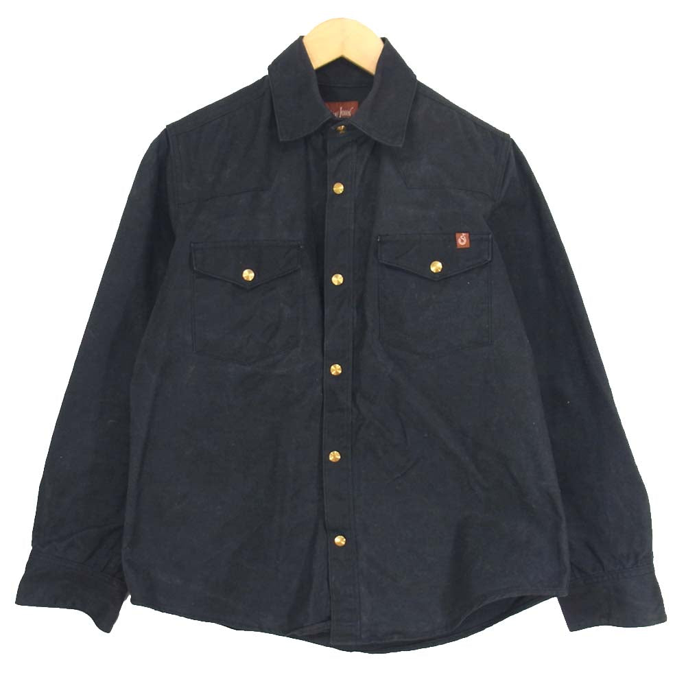 シップジョン USA製 Wills Jacket ウィルズ ワックスコットン ジャケット ブラック系 40【中古】