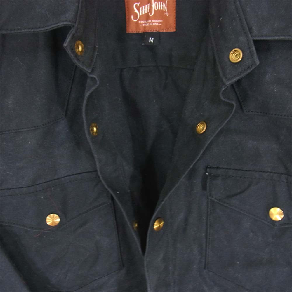 シップジョン USA製 Wills Jacket ウィルズ ワックスコットン ジャケット ブラック系 40【中古】