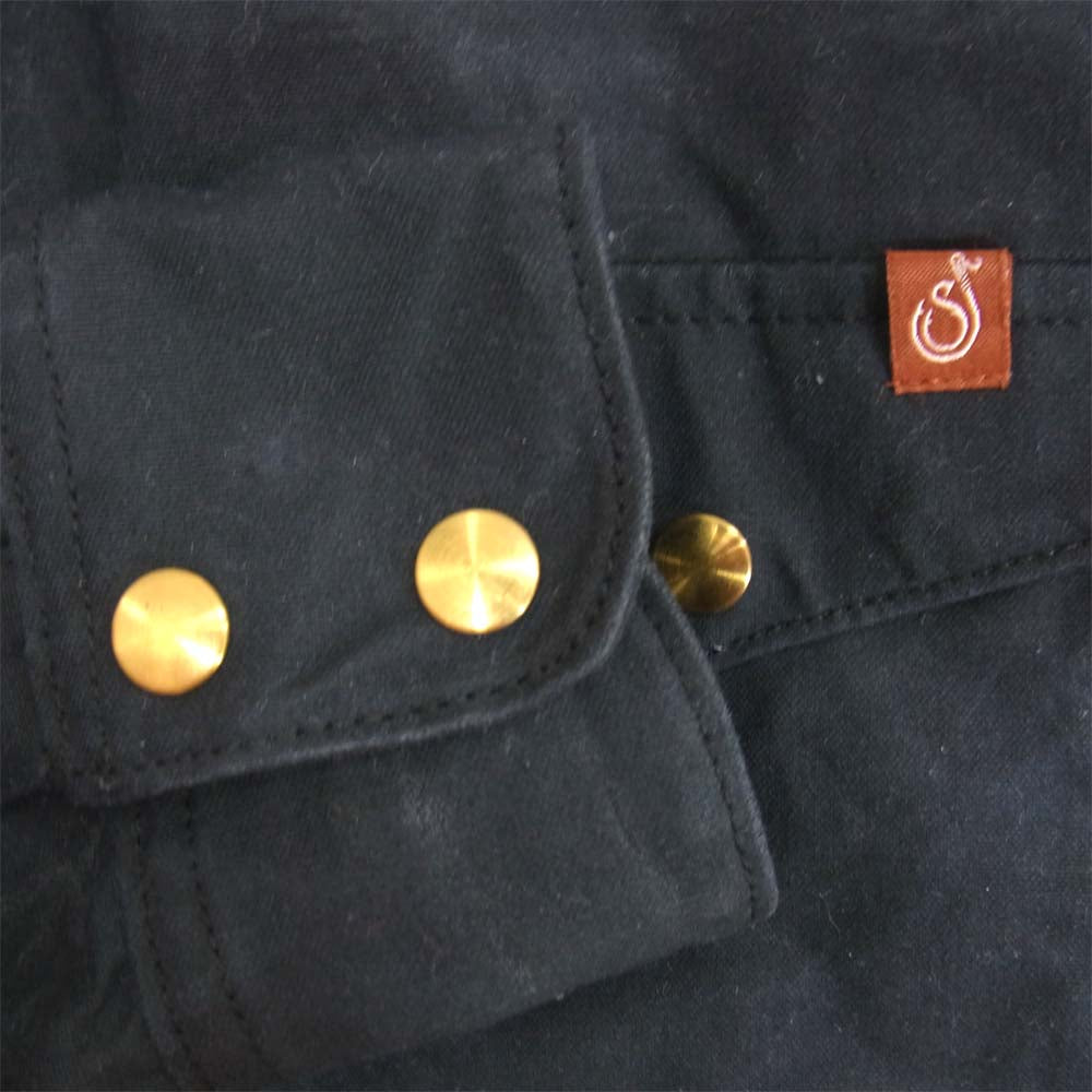 シップジョン USA製 Wills Jacket ウィルズ ワックスコットン ジャケット ブラック系 40【中古】