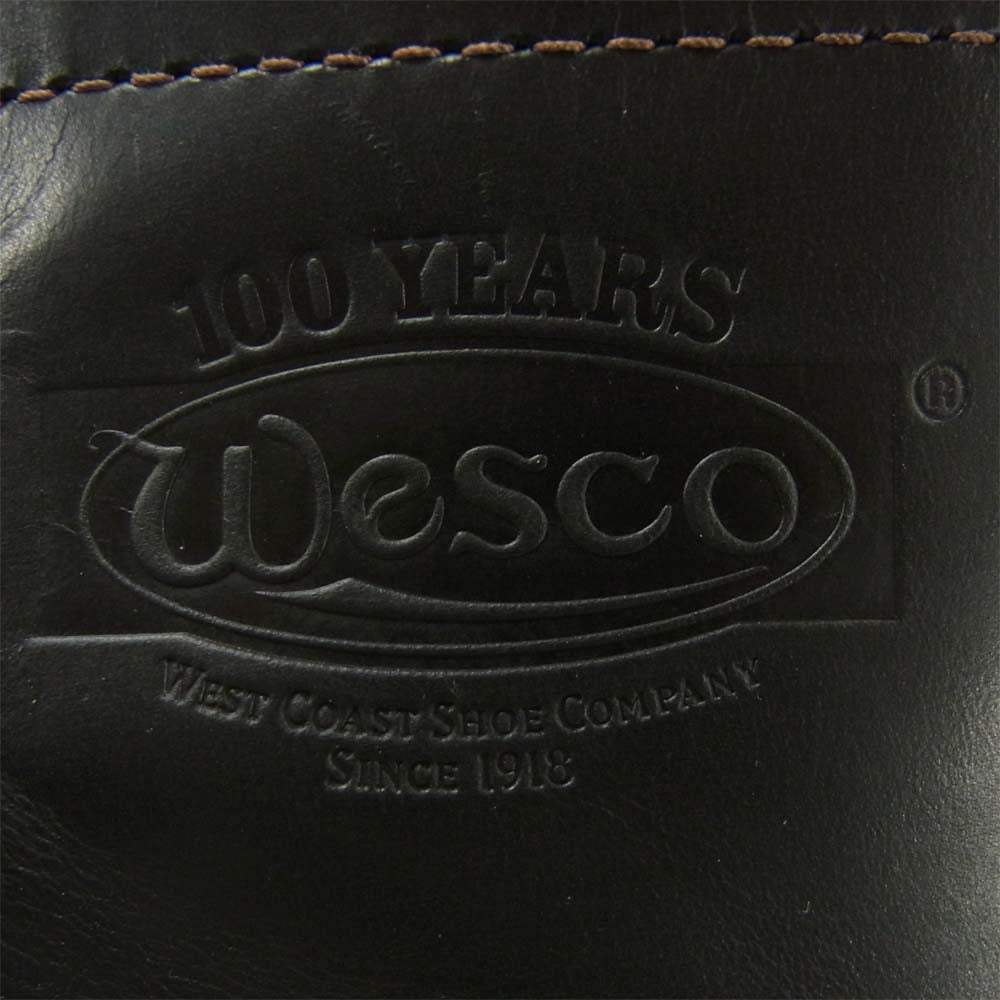 WESCO ウエスコ 100周年 WJ STANDARD Warren ウォーレン ブーツ ブラック系 9.5E【美品】【中古】