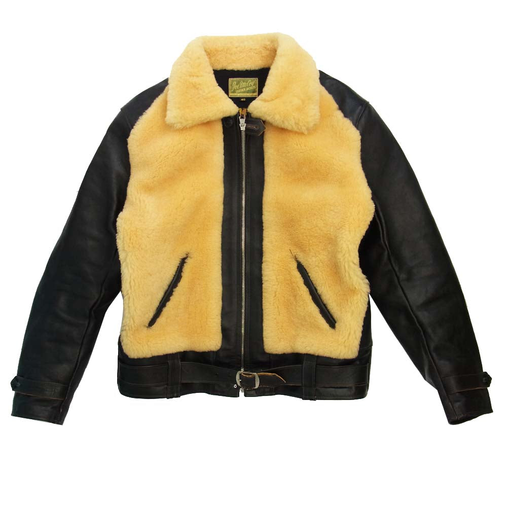 The REAL McCOY'S ザリアルマッコイズ MJ19114 JOE McCOY ジョーマッコイ AKLAK GRIZZLY JACKET ホースハイド グリズリージャケット 熊ジャン ブラック系 40【中古】