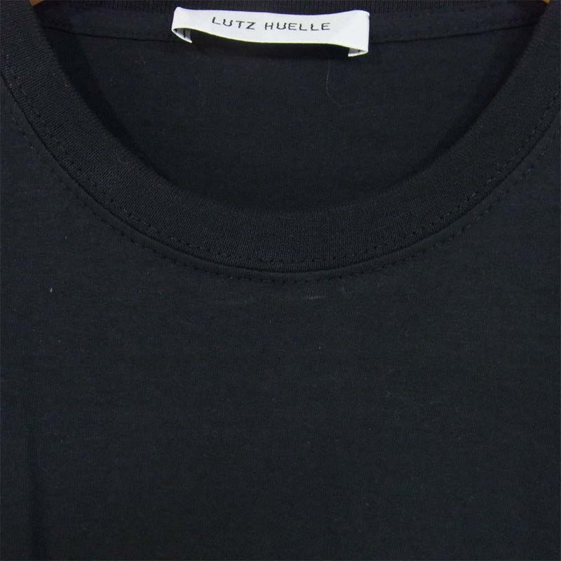 ルッツヒュエル LZ-S19-0000-385 TDARTS  花柄 切替 Tシャツ BLACK+VERMILLION サイズ表記無し【美品】【中古】