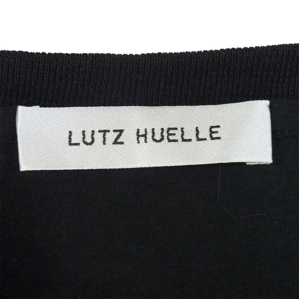 ルッツヒュエル LZ-S19-0000-385 TDARTS  花柄 切替 Tシャツ BLACK+VERMILLION サイズ表記無し【美品】【中古】