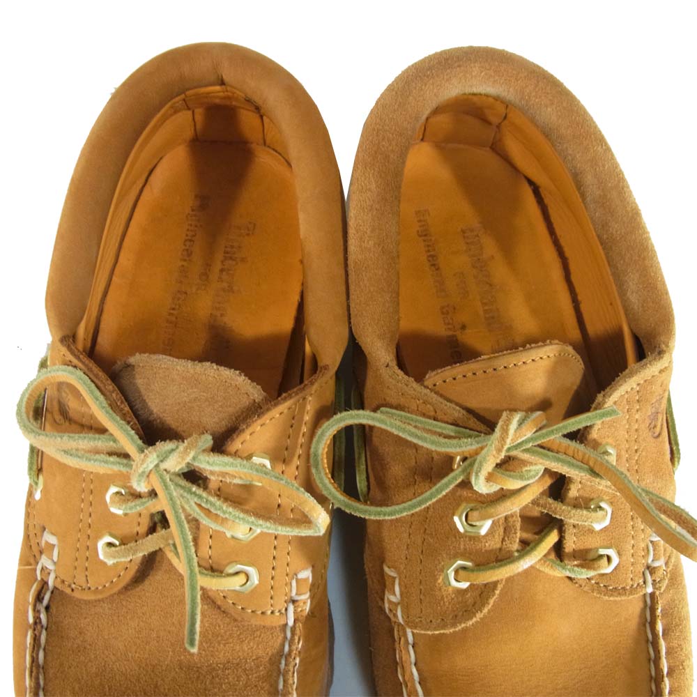 Engineered Garments エンジニアードガーメンツ × ティンバーランド TIMBERLAND 3 EYE CLASSIC LUG クレイジーパターン シューズ ライトブラウン系 US9M【中古】