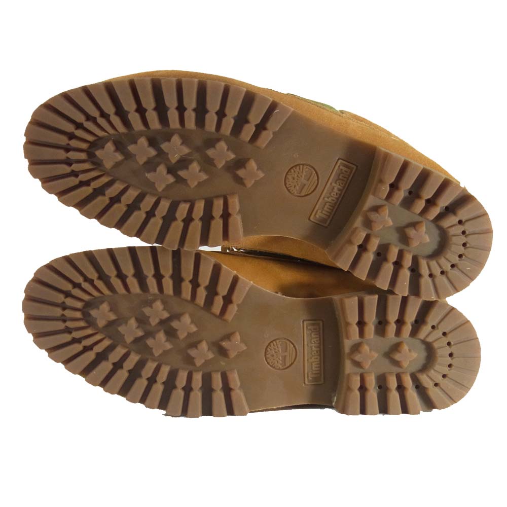 Engineered Garments エンジニアードガーメンツ × ティンバーランド TIMBERLAND 3 EYE CLASSIC LUG クレイジーパターン シューズ ライトブラウン系 US9M【中古】