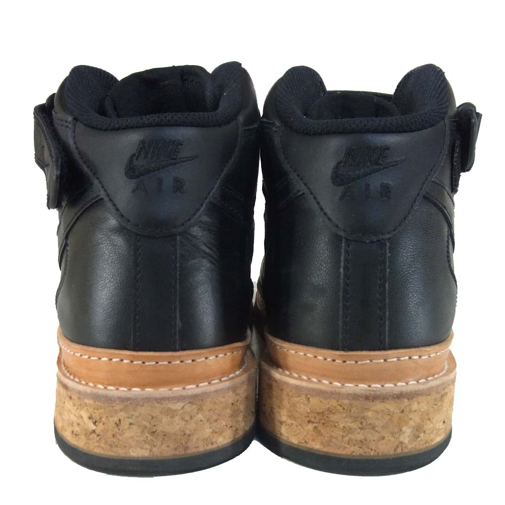 ピーターソンストゥ―プ 20SS V1 NIKE AIR FORCE MID 再構築 リメイク スニーカー ブラック系 US10【美品】【中古】