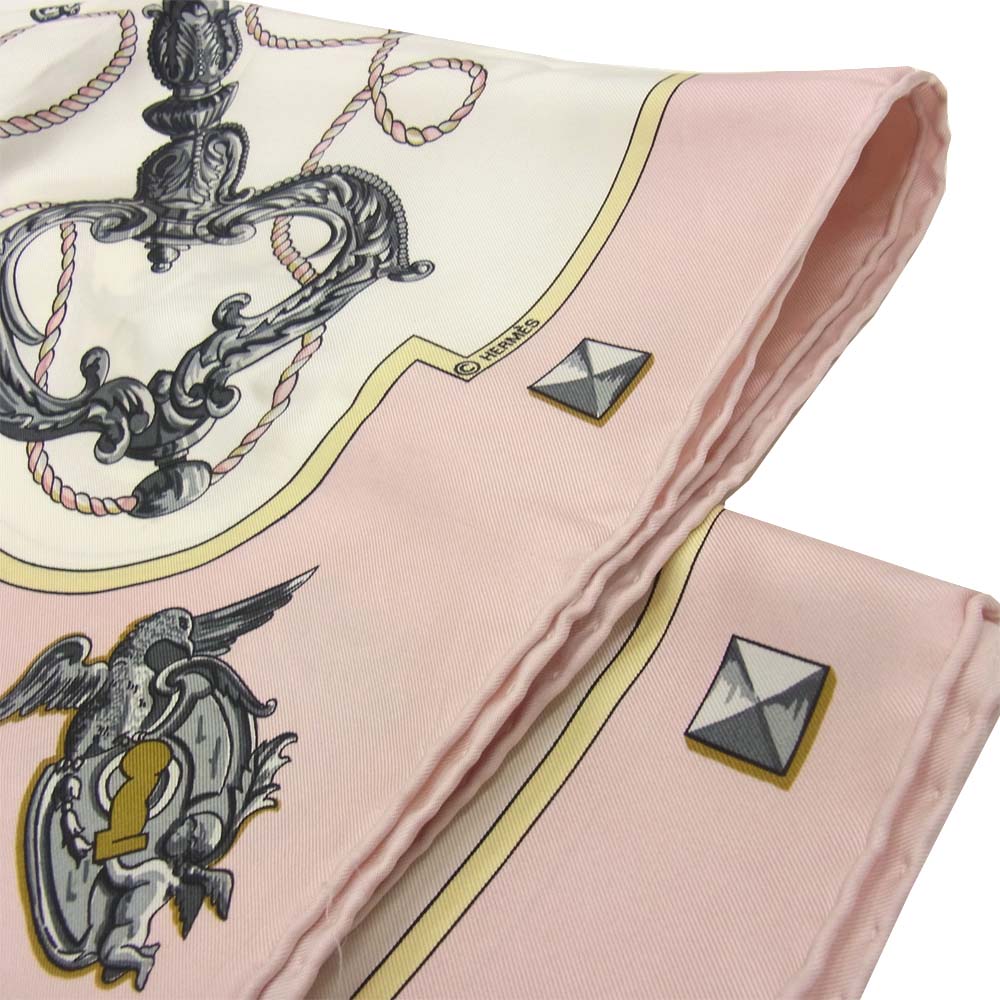 HERMES エルメス カレ 90 スカーフ キー モチーフ マルチカラー系【中古】