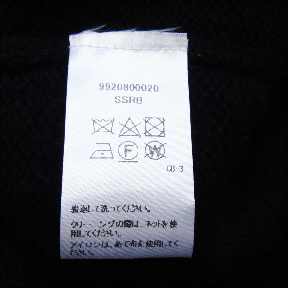 THE ELDER STATESMAN エルダー ステイツマン カシミヤ ロング ガウン カーディガン ブラック系【美品】【中古】