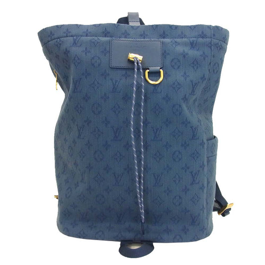 LOUIS VUITTON ルイ・ヴィトン M44617 モノグラム デニム チョーク バックパック インディゴブルー系【中古】