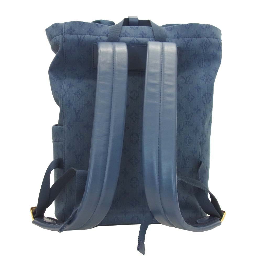 LOUIS VUITTON ルイ・ヴィトン M44617 モノグラム デニム チョーク バックパック インディゴブルー系【中古】