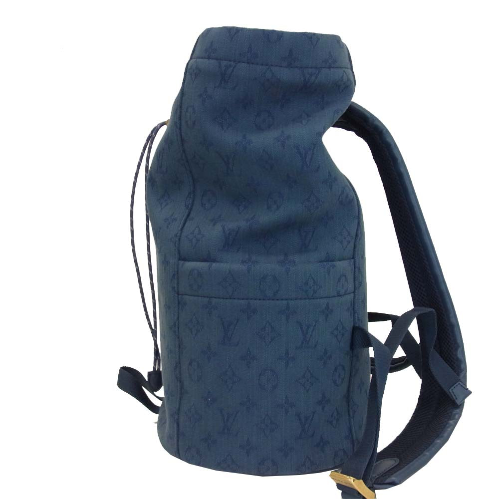 LOUIS VUITTON ルイ・ヴィトン M44617 モノグラム デニム チョーク バックパック インディゴブルー系【中古】