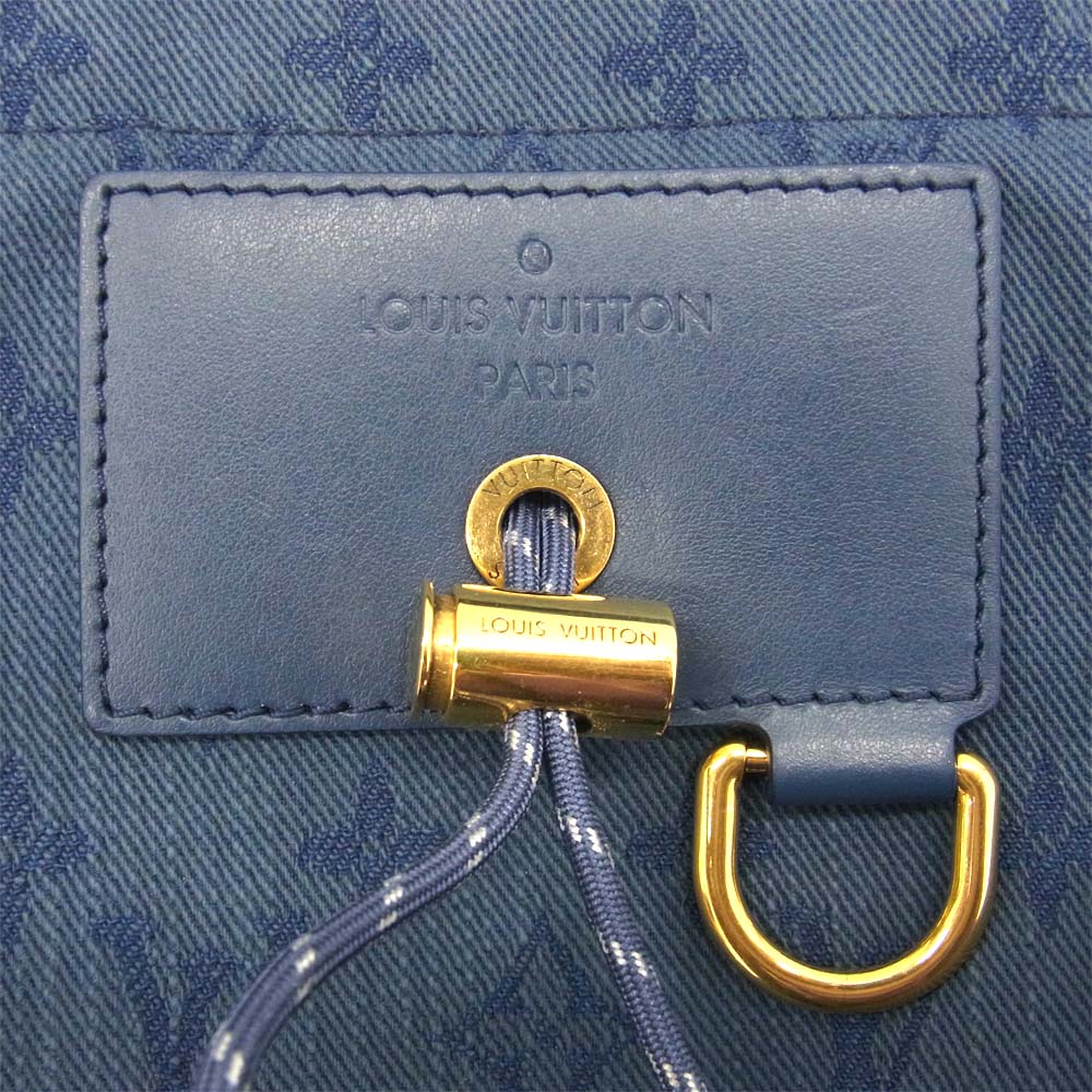 LOUIS VUITTON ルイ・ヴィトン M44617 モノグラム デニム チョーク バックパック インディゴブルー系【中古】
