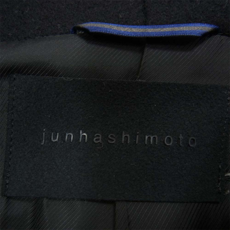 junhashimoto ジュンハシモト WRAP COAT ラップ コート ブラック系 4【中古】