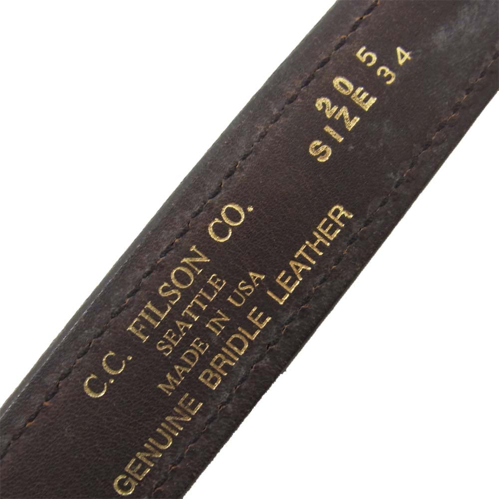 FILSON フィルソン ブライドルレザー 無地 ブラウン系 34【中古】