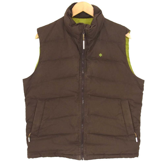 snowpeak スノーピーク ダウンベスト ブラウン系 L【中古】