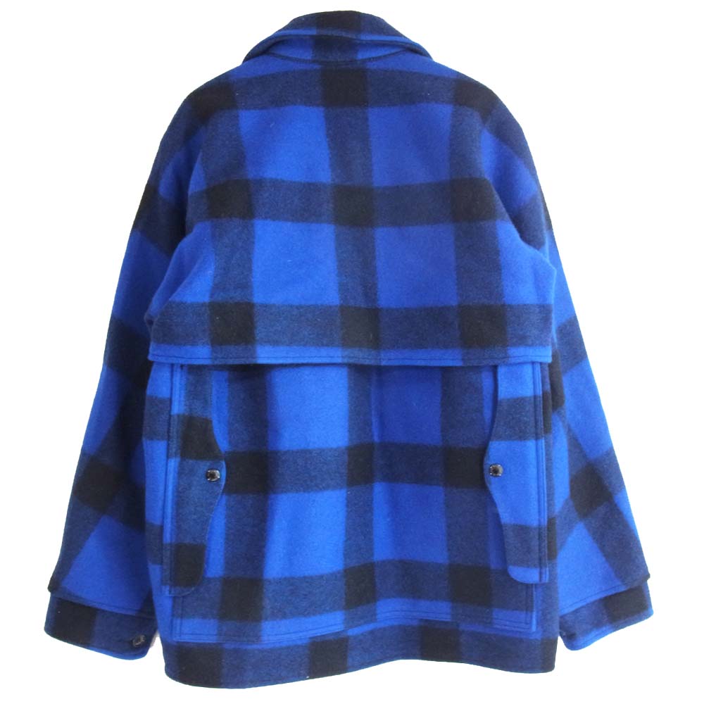 FILSON フィルソン ダブルマッキーノクルーザー ヴァージンウール ジャケット 黒×青 40【美品】【中古】