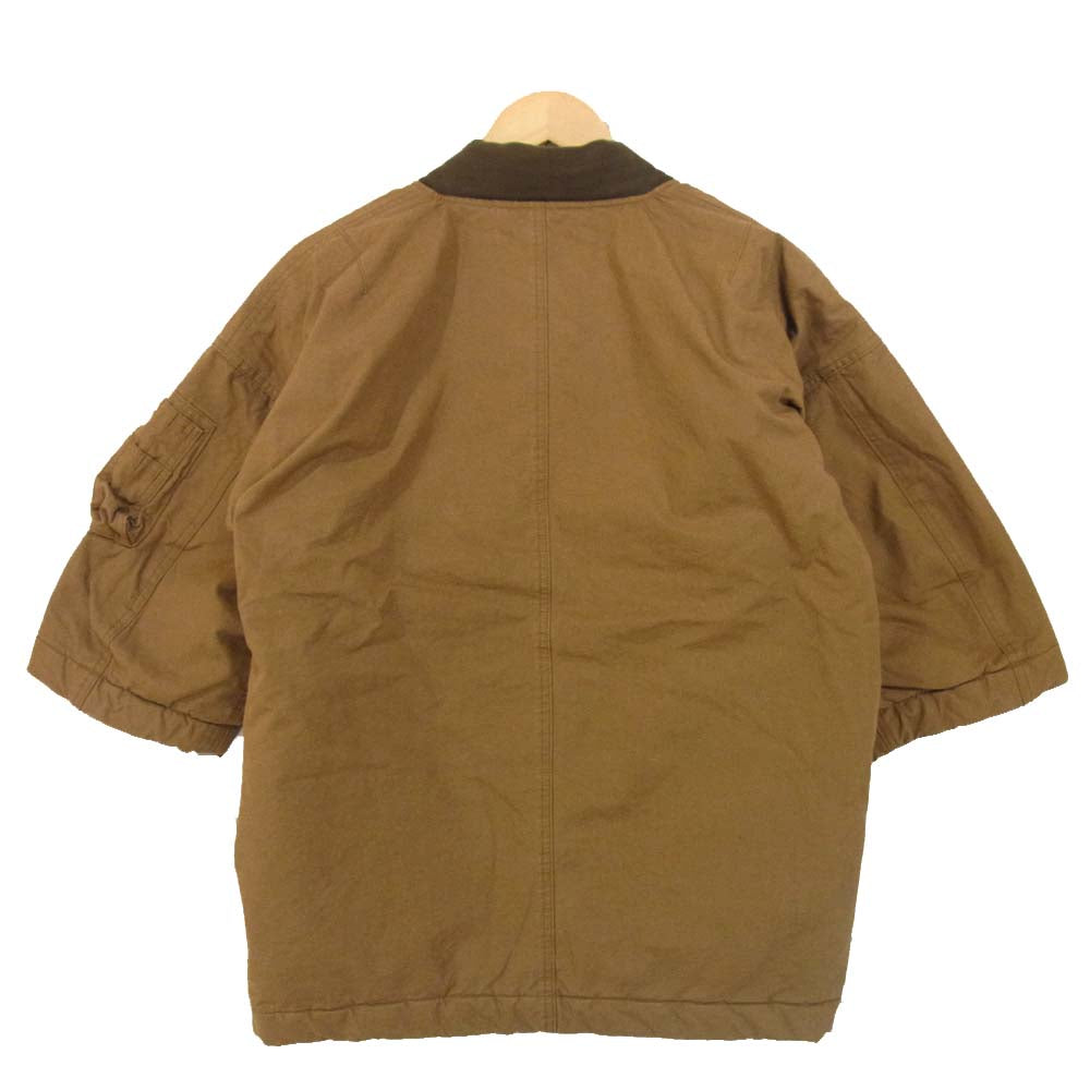 VISVIM ビズビム 20AW 0120205013016 SANJURO KIMONO JKT サンジュウロウ ノーカラー ジャケット ライトブラウン系 1【極上美品】【中古】