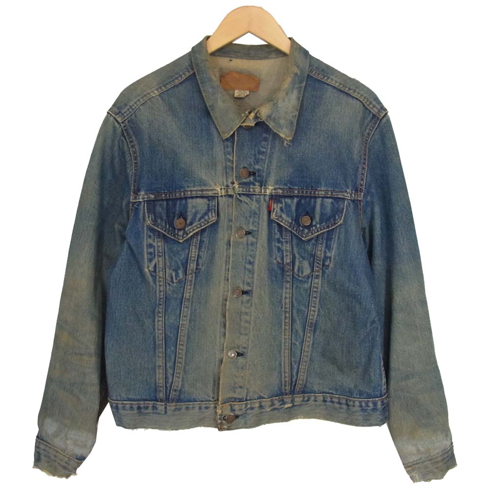 Levi's リーバイス 3rd 両面 BIG E ボタン裏 刻印 524 オリジナル デニム ジャケット インディゴブルー系【中古】