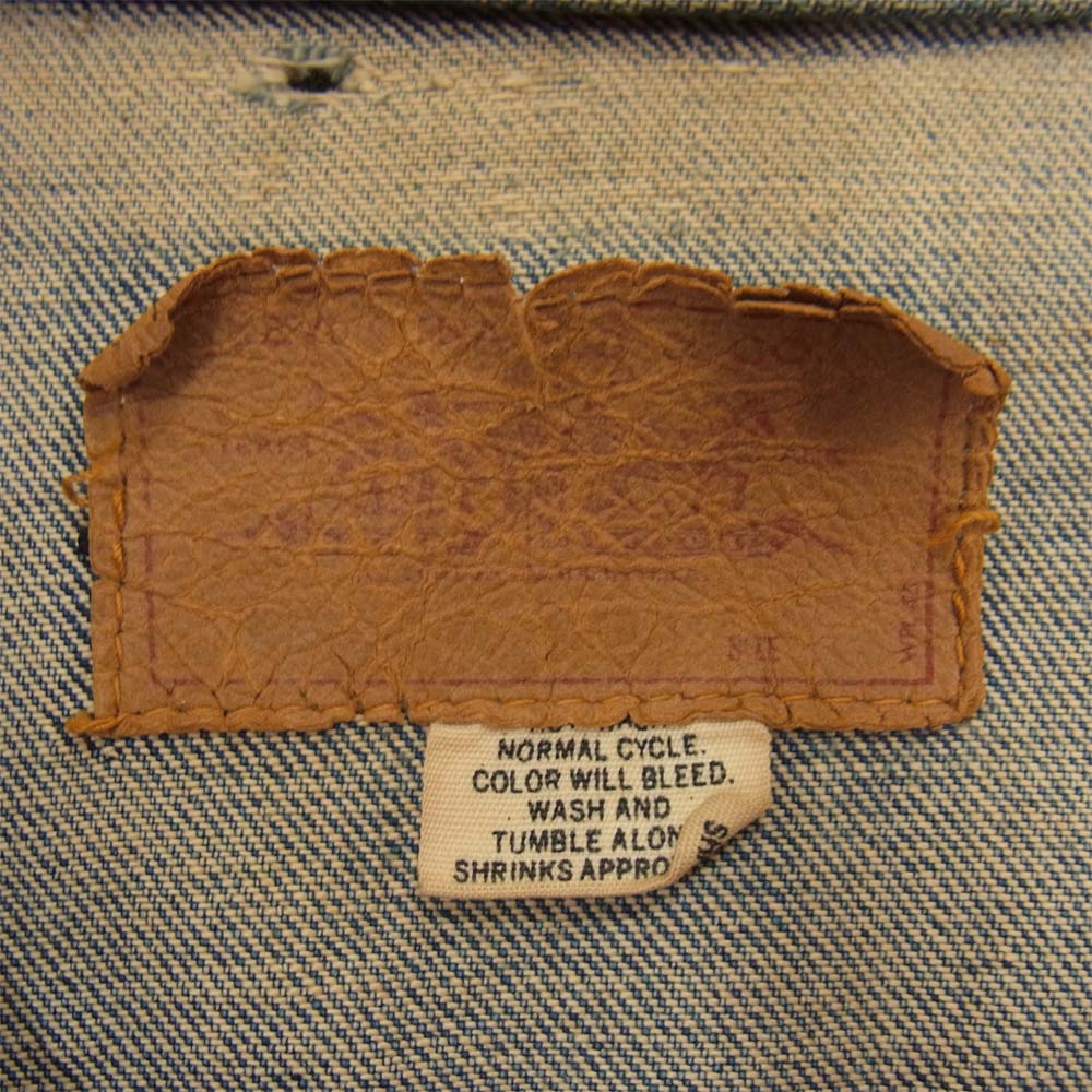 Levi's リーバイス 3rd 両面 BIG E ボタン裏 刻印 524 オリジナル デニム ジャケット インディゴブルー系【中古】