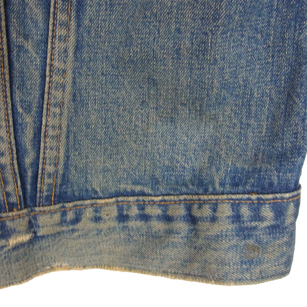 Levi's リーバイス 3rd 両面 BIG E ボタン裏 刻印 524 オリジナル デニム ジャケット インディゴブルー系【中古】