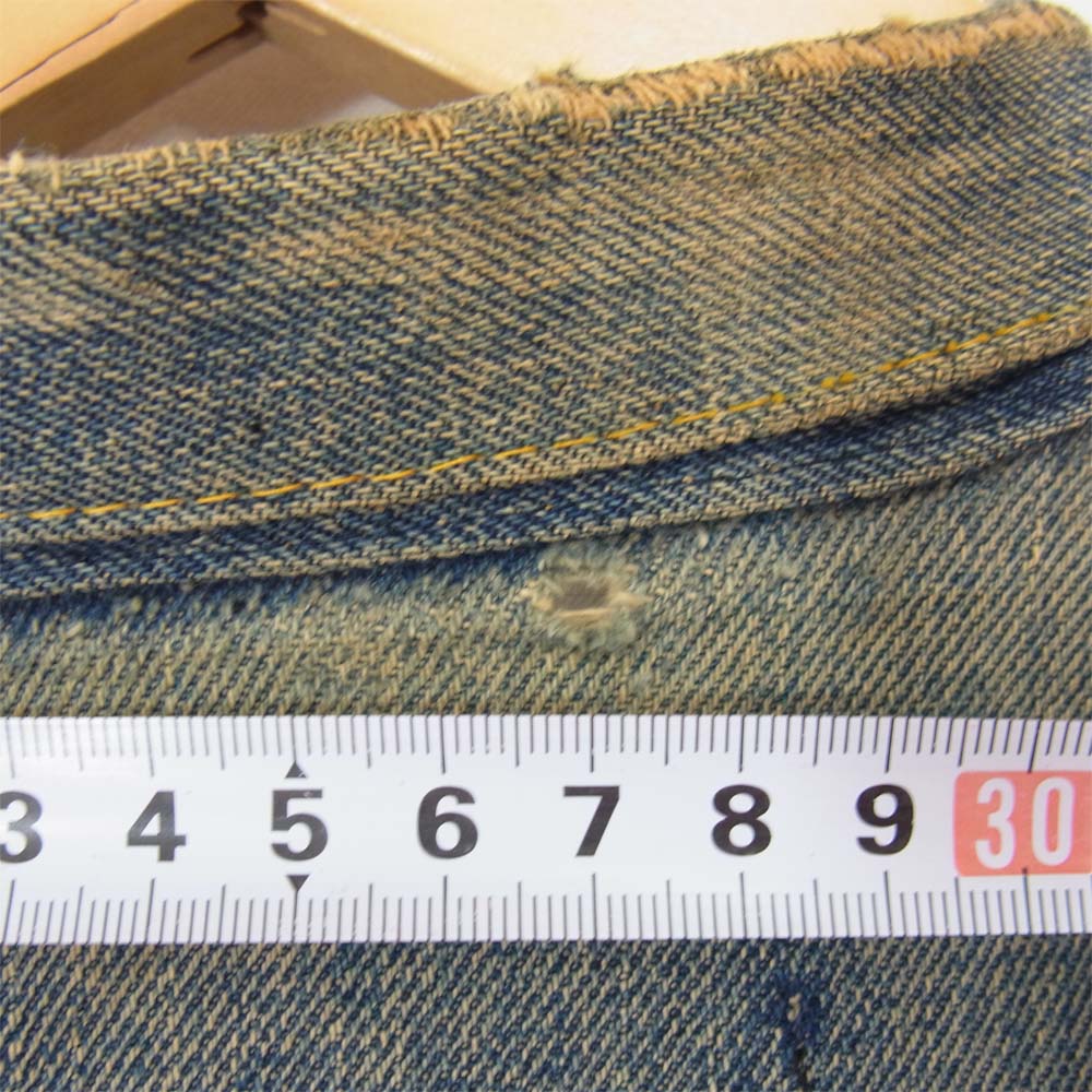 Levi's リーバイス 3rd 両面 BIG E ボタン裏 刻印 524 オリジナル デニム ジャケット インディゴブルー系【中古】