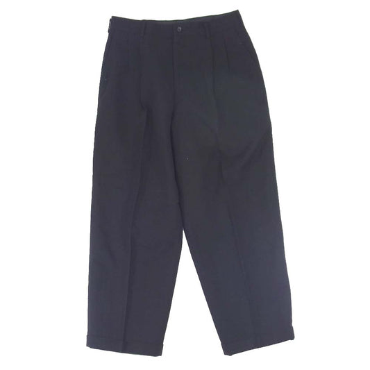 COMME des GARCONS HOMME コムデギャルソンオム HP-02005X ツータック ワイド テーパード ウール パンツ ブラック系 X【中古】