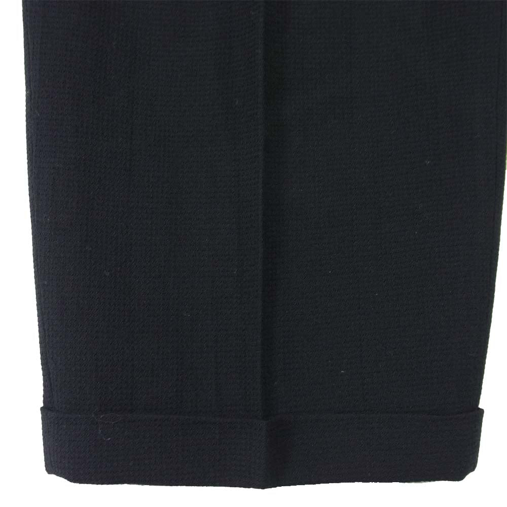 COMME des GARCONS HOMME コムデギャルソンオム HP-02005X ツータック ワイド テーパード ウール パンツ ブラック系 X【中古】