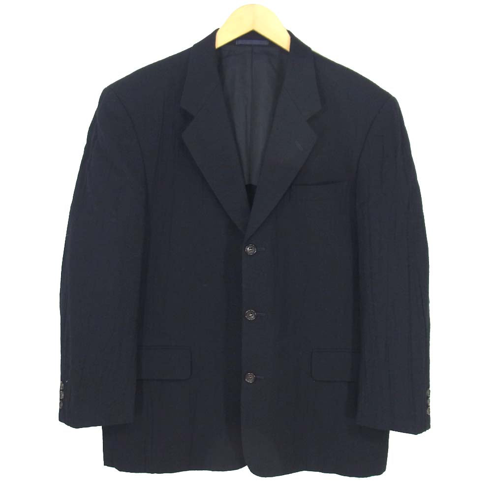 COMME des GARCONS HOMME コムデギャルソンオム ウール セット アップ ネイビー系 M【中古】