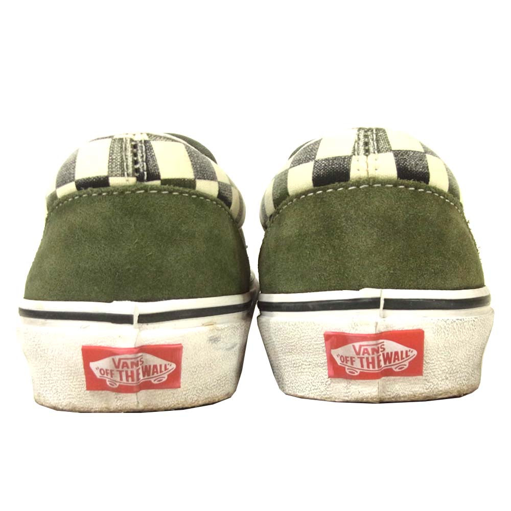 VANS バンズ スエード スリッポン 中国製 グリーン系 27cm【中古】