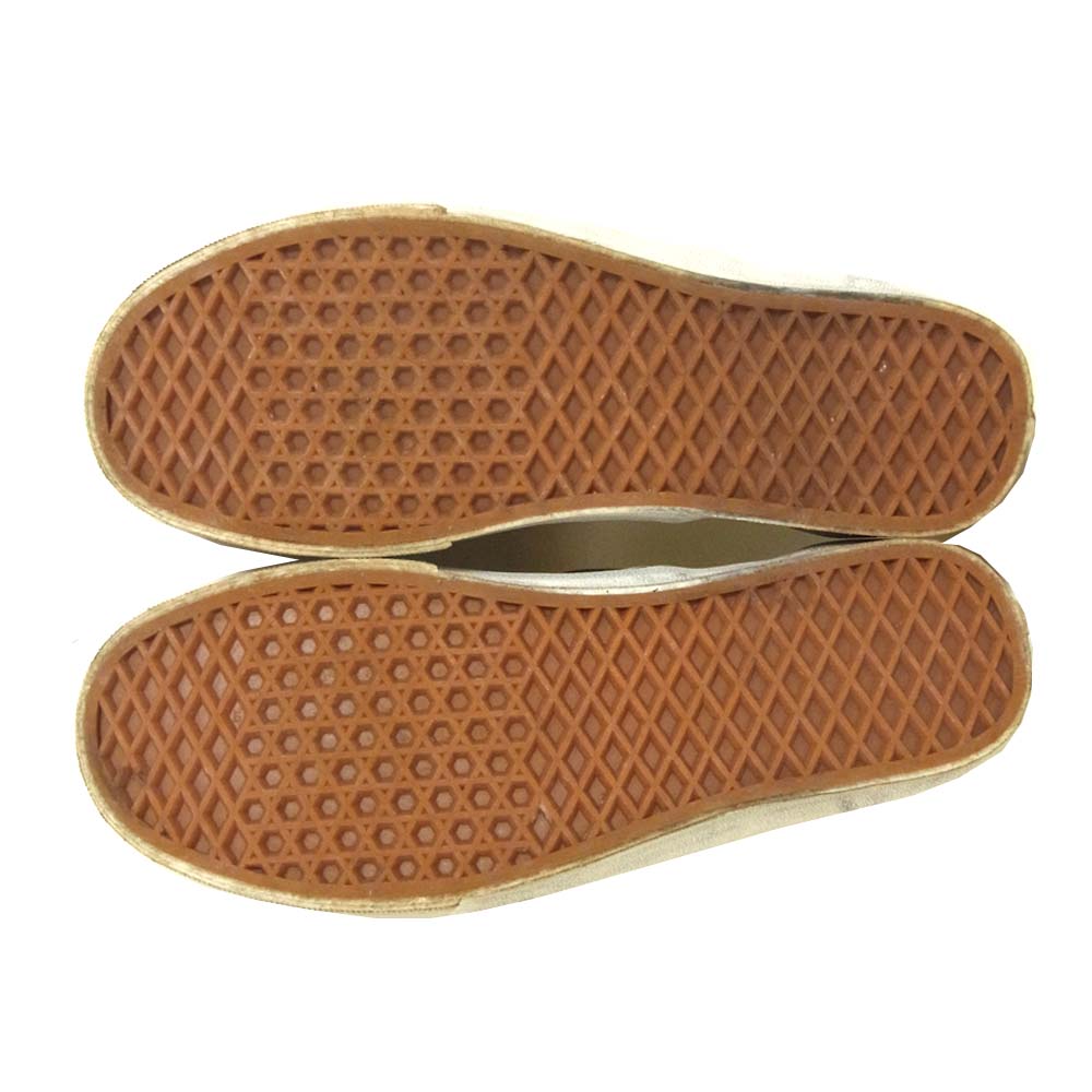 VANS バンズ スエード スリッポン 中国製 グリーン系 27cm【中古】