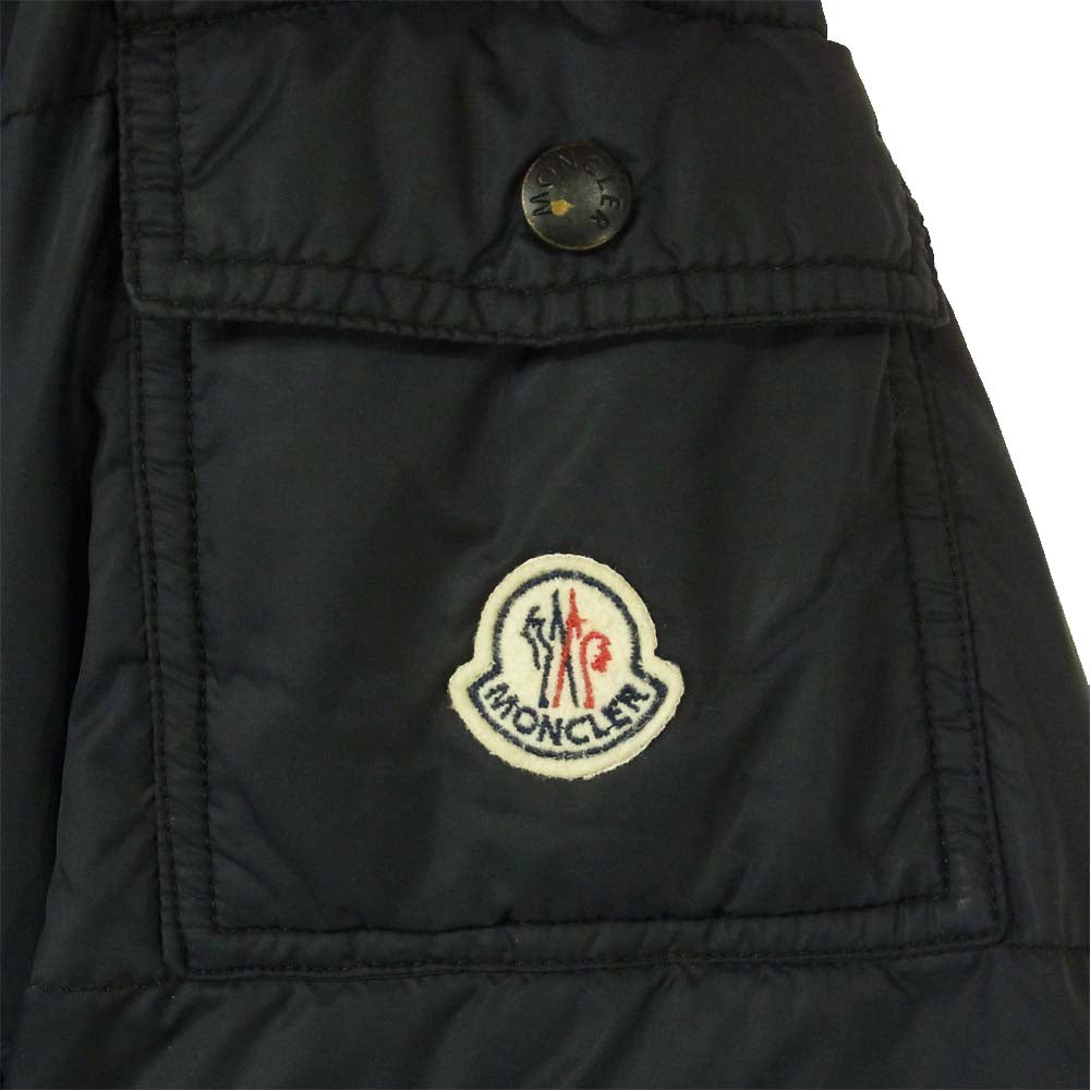 MONCLER モンクレール 国内正規品 茶タグ ダウンジャケット ナイロン スロバキア製 ダークネイビー系 2【中古】