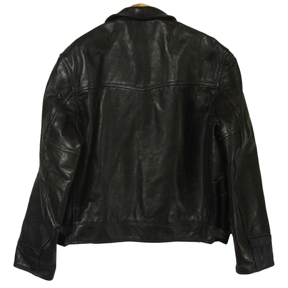 AERO LEATHER エアロレザー ステアハイド レザージャケット ブラック系 40【中古】