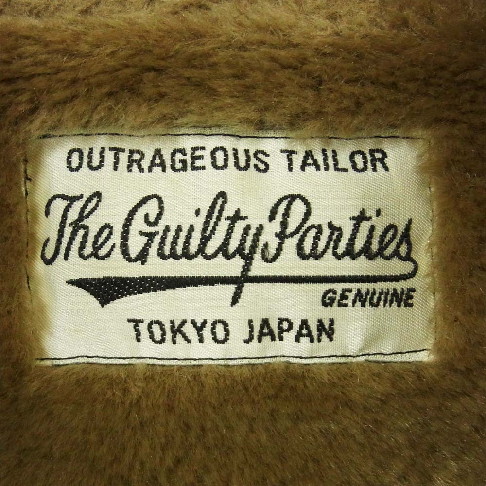 WACKO MARIA ワコマリア ウルフズヘッド WOLF'S HEAD CAR CLUB JACKET メルトン ウール カークラブ ジャケット ブラック系 XL【中古】