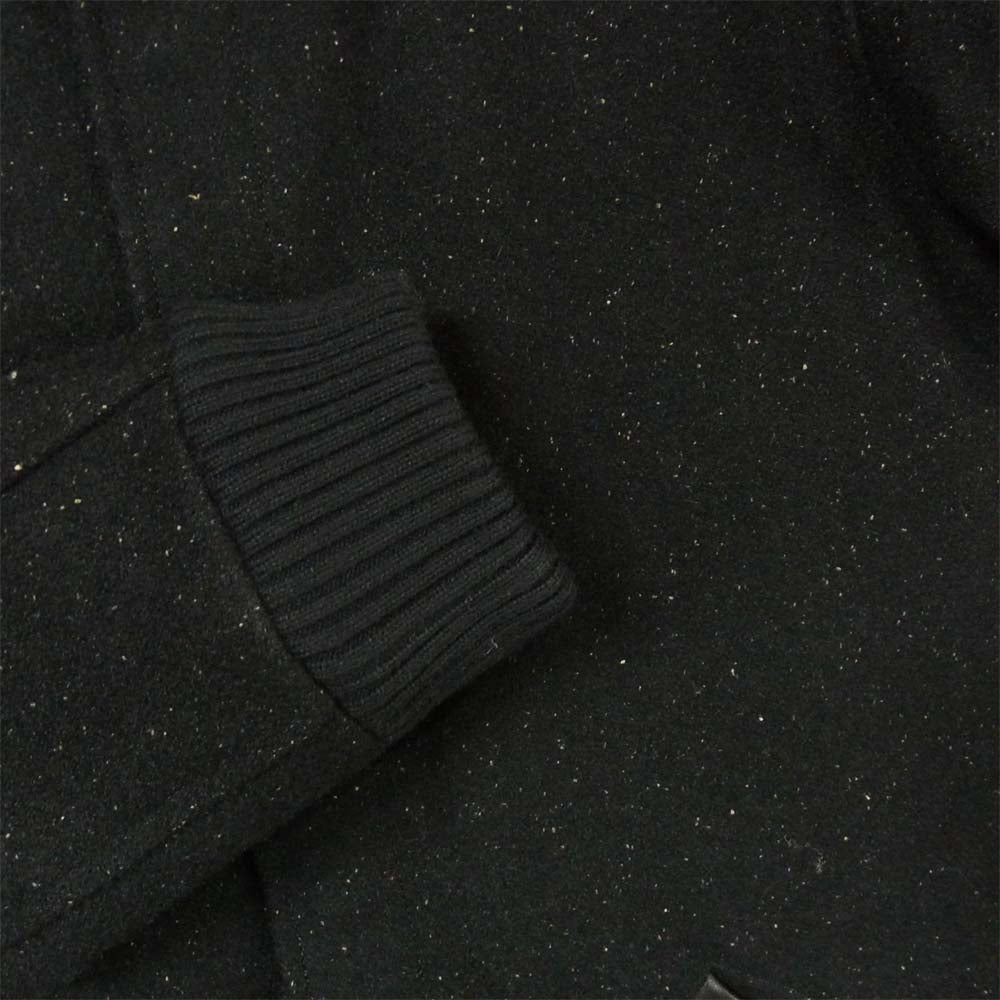 WACKO MARIA ワコマリア ウルフズヘッド WOLF'S HEAD CAR CLUB JACKET メルトン ウール カークラブ ジャケット ブラック系 XL【中古】