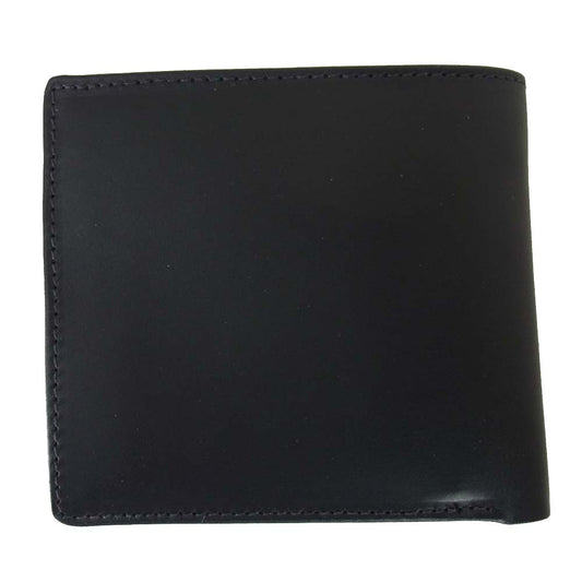 WHITE HOUSE COX ホワイトハウスコックス S7532 COIN WALLET コインケース付き 2つ折り ウォレット ブラック系【美品】【中古】