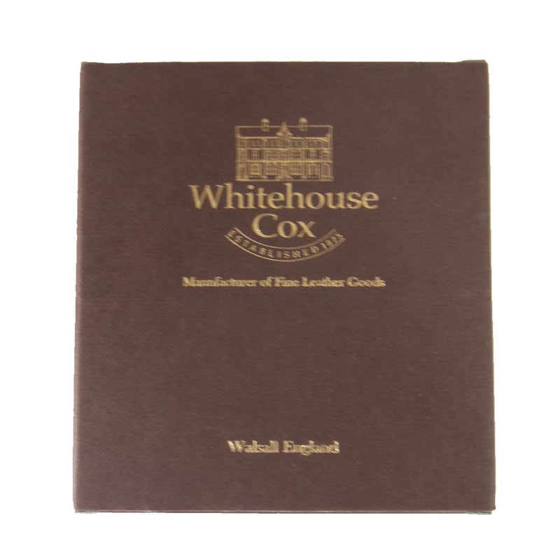 WHITE HOUSE COX ホワイトハウスコックス S7532 COIN WALLET コインケース付き 2つ折り ウォレット ブラック系【美品】【中古】