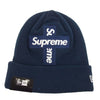 Supreme シュプリーム 20AW new era cross box logo beanie クロス ボックスロゴ ビーニー ネイビー系【新古品】【未使用】【中古】