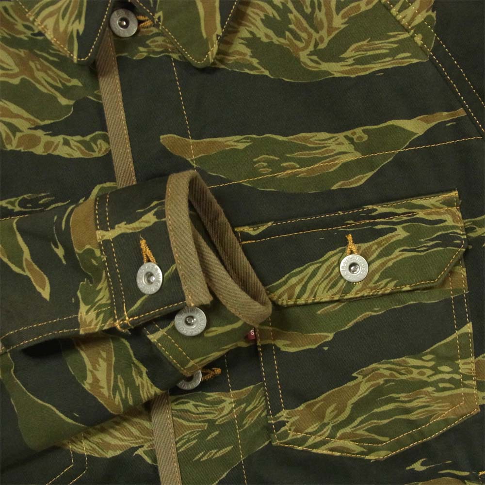 JUNYA WATANABE COMME des GARCONS MAN ジュンヤワタナベコムデギャルソンマン リーバイス LEVIS コットン ツイル カモ カバーオール ジャケット グリーン系 S【中古】