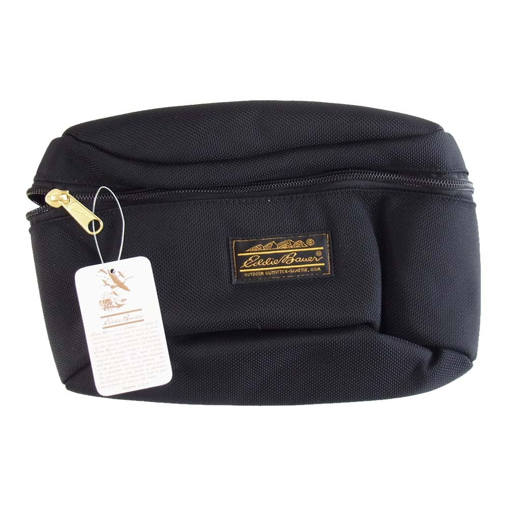 Eddie Bauer エディー・バウアー 8906 ファニーパック M ボディバッグ ブラック系【新古品】【未使用】【中古】