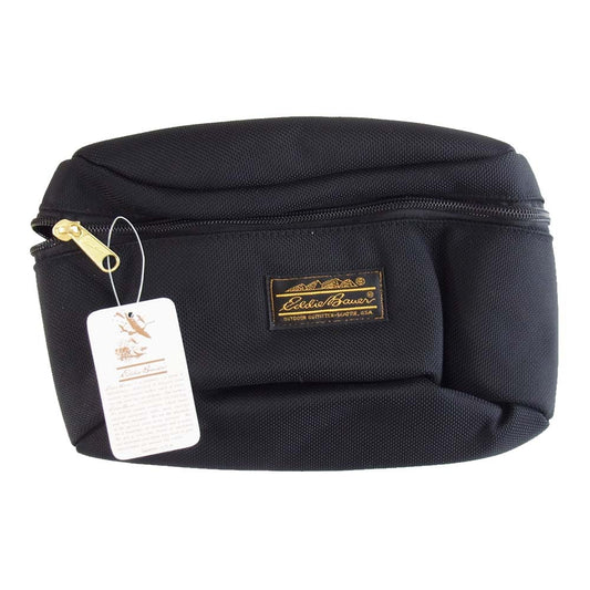 Eddie Bauer エディー・バウアー 8906 ファニーパック M ボディバッグ ブラック系【新古品】【未使用】【中古】