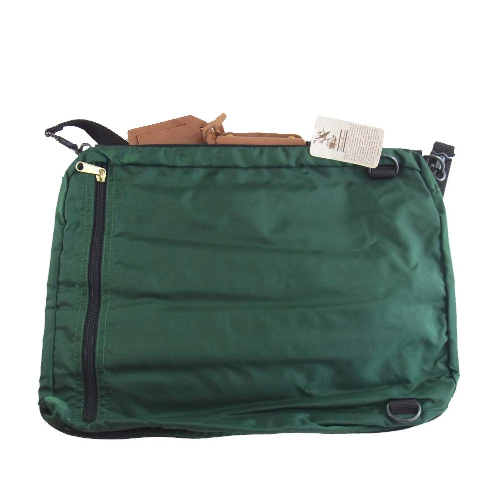 Eddie Bauer エディー・バウアー 6040 3way 420 デニールアイガー バッグ グリーン系【新古品】【未使用】【中古】