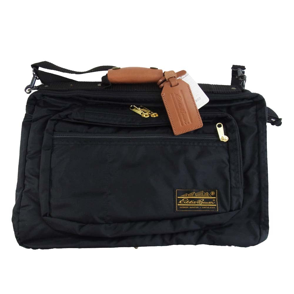 Eddie Bauer エディー・バウアー 6040 3way 420 デニールアイガー バッグ ブラック系【新古品】【未使用】【中古】