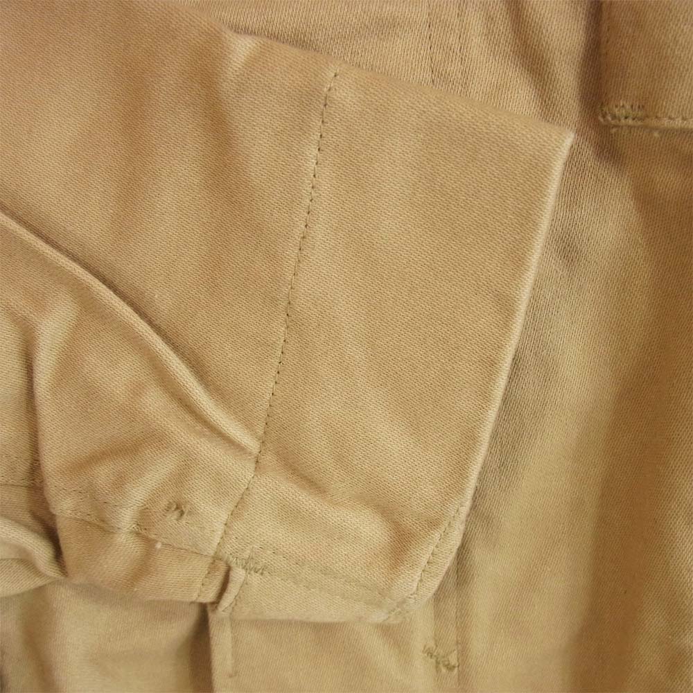 ALPHA アルファ USA製 M-65 ミリタリージャケット ベージュ系 XS【中古】