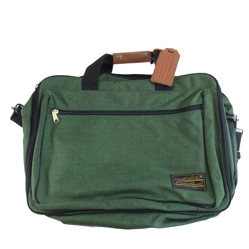 Eddie Bauer エディー・バウアー 8801 1000 デニール コーデュロラナイロン ニューオーバー ナイター バッグ グリーン系【新古品】【未使用】【中古】