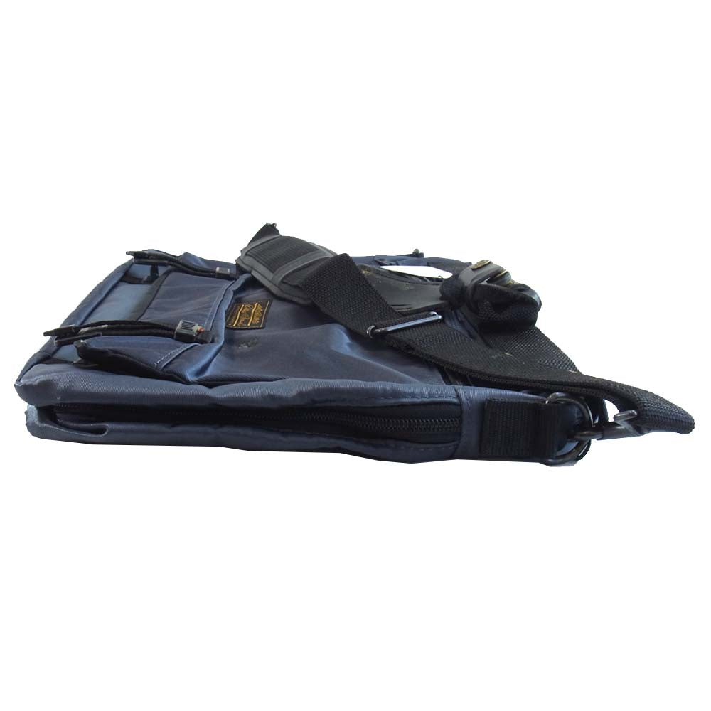 Eddie Bauer エディー・バウアー 8904 ハードツイルナイロン エクスパンダブル ショルダーバッグ グレー系【美品】【中古】