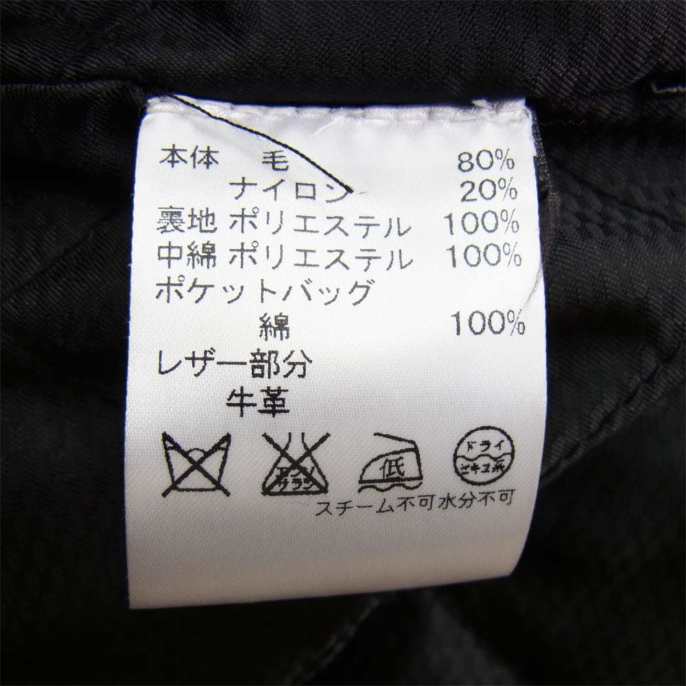COACH コーチ ダブル ウール コート ブラック系 S【中古】