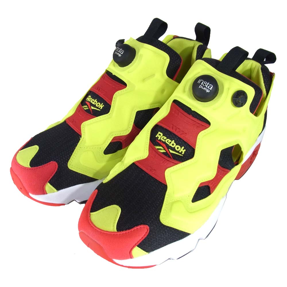 Reebok リーボック V47514 InstaPump Fury Original Shoes インスタポンプ フューリー イエロー×ブラック系 US10【新古品】【未使用】【中古】