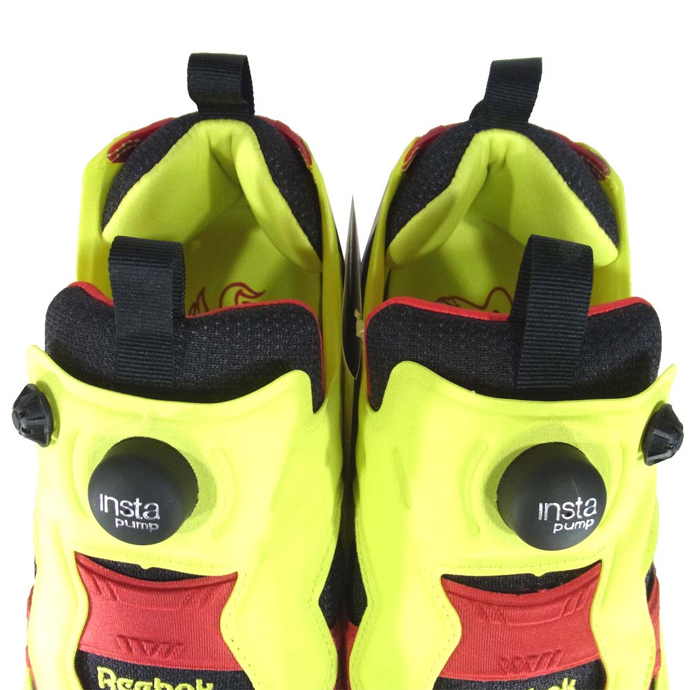 Reebok リーボック V47514 InstaPump Fury Original Shoes インスタポンプ フューリー イエロー×ブラック系 US10【新古品】【未使用】【中古】