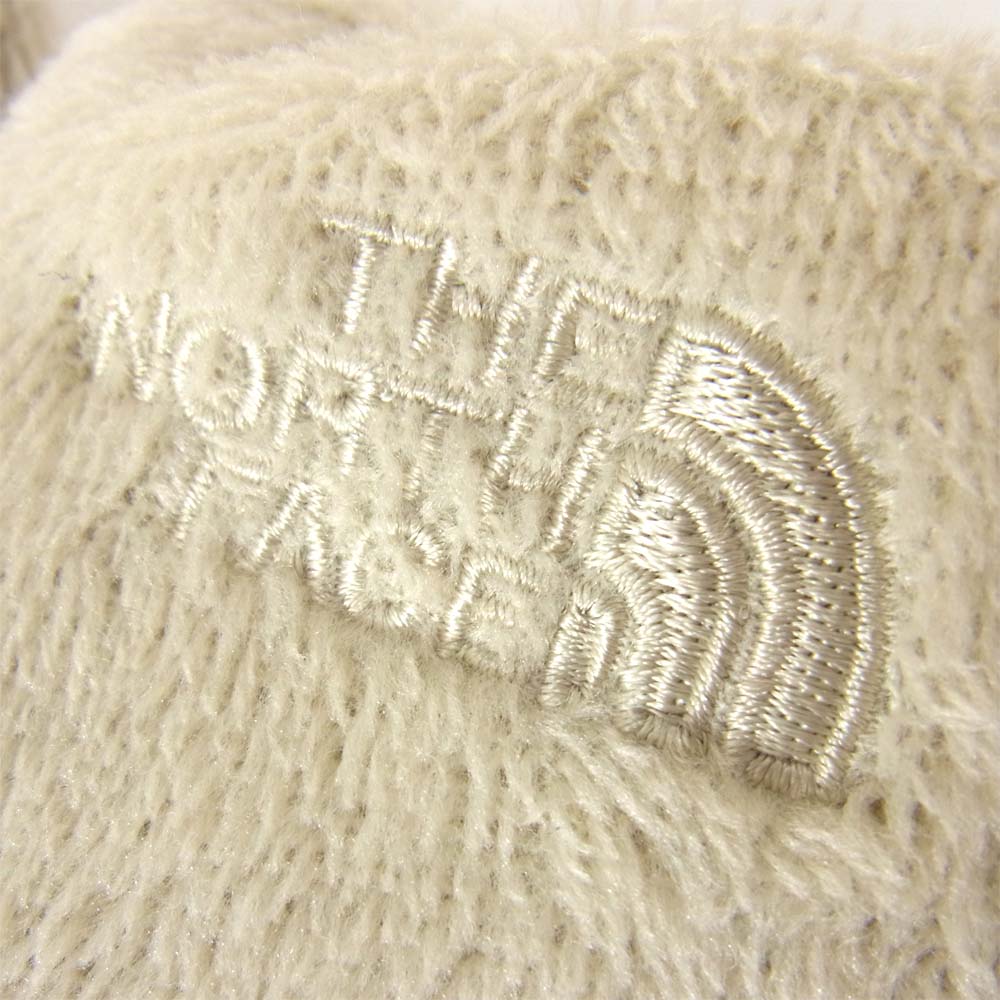 THE NORTH FACE ノースフェイス ボアフリース ジップ ネックウォーマー ベージュ系【美品】【中古】
